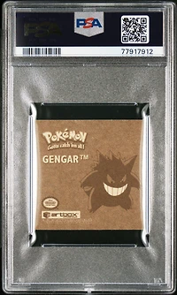 1999 Pokemon Stickers Series 1 Rare Gold Stickers G02 Gengar PSA 8