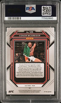 2023 Panini Prizm Ufc 125 Conor Mcgregor Silver Prizm PSA 10