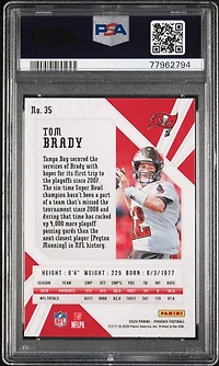 2020 Panini Phoenix 35 Tom Brady PSA 10