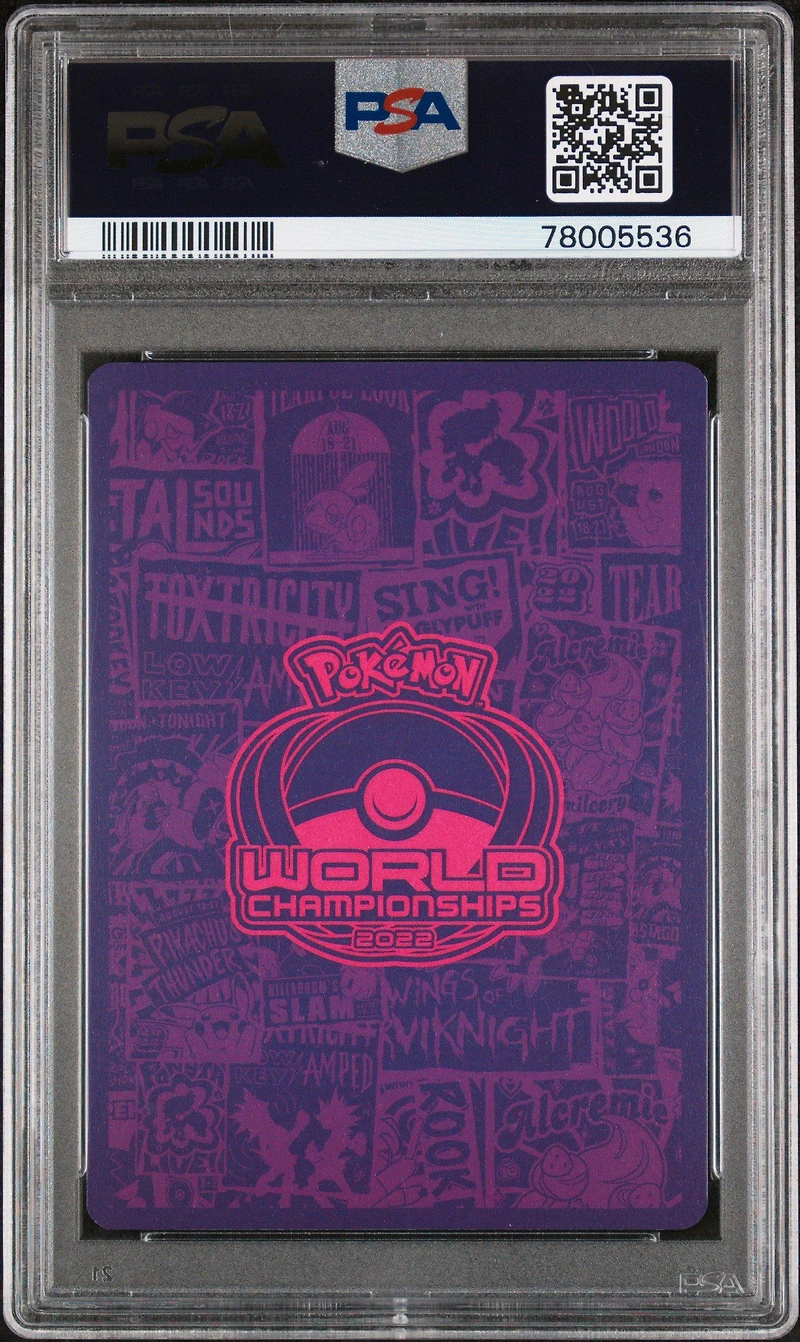 2023 Pokemon 2022 World Championships Deck: The Shape Of Mew 113 Mew V PSA 9