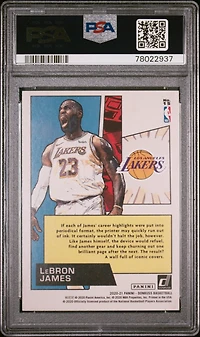 2020 Panini Donruss Net Marvels 15 Lebron James PSA 9