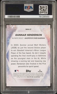 2023 Topps Stars Of Mlb Smlb37 Gunnar Henderson PSA 10