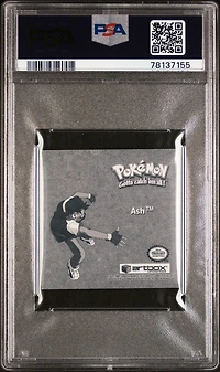 1999 Pokemon Stickers Series 1 Bonus Prism Stickers Pr18 Ash PSA 8