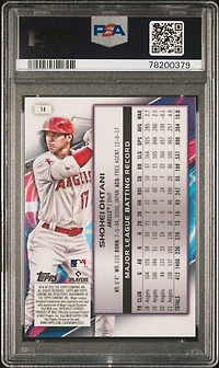 2022 Topps Cosmic Chrome 14 Shohei Ohtani PSA 10