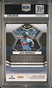 2022 Panini Mosaic 274 Julio Rodriguez PSA 10