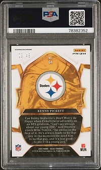 2022 Panini Select 64 Kenny Pickett Red Disco Prizm PSA 10