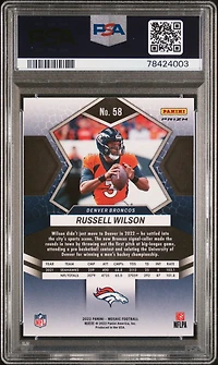 2022 Panini Mosaic 58 Russell Wilson Genesis PSA 9