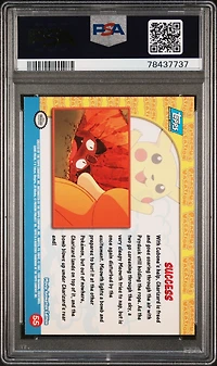 1999 Topps Pokemon The Movie Edt 55 Movie Edition Success-rainbow Foil PSA 9
