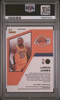 2021 Panini Prizm Mindset 3 Lebron James Fast Break PSA 10