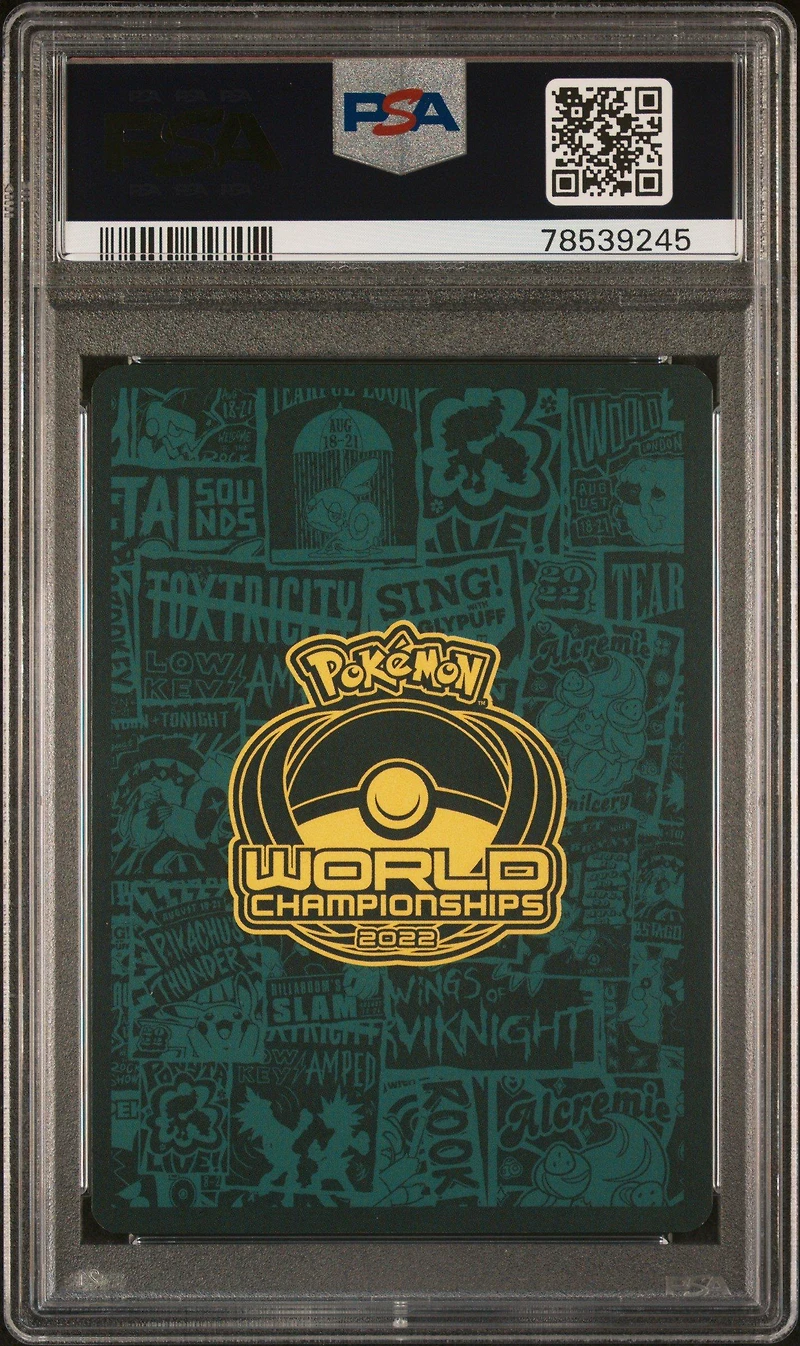 2023 Pokemon 2022 World Championships Deck: Adp 104 Crobat V Adp PSA 10