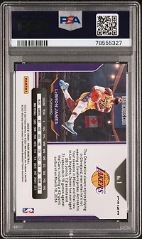 2020 Panini Prizm 1 Lebron James Choice Prizm-blue/yellow/green PSA 10