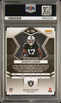 2022 Panini Mosaic 208 Davante Adams Genesis PSA 10