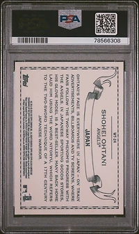 2018 Topps Allen & Ginter World Talent Wt-24 Shohei Ohtani PSA