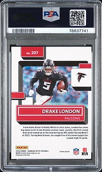 2022 Panini Donruss Optic 207 Drake London PSA