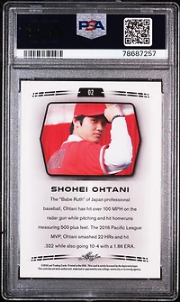 2018 Leaf Ohtani Retail 02 Shohei Ohtani PSA 10