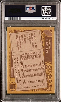 1986 Topps 11 Walter Payton PSA