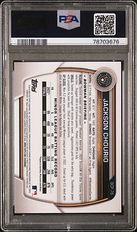 2023 Bowman Mega Box Chrome Bcp76 Jackson Chourio Pink PSA 10