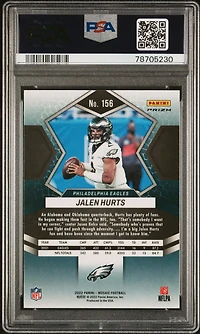 2022 Panini Mosaic 156 Jalen Hurts Green Mosaic PSA 10