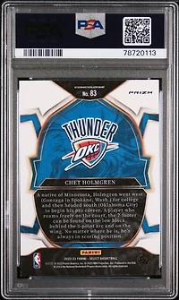 2022 Panini Select 83 Chet Holmgren Scope PSA 9