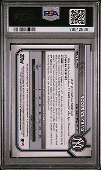 2022 Bowman Chrome Prospect Autographs Cpara Roderick Arias PSA 10