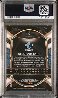 2020 Panini Select 90 Desmond Bane Red/white/green Cracked Ice PSA 10