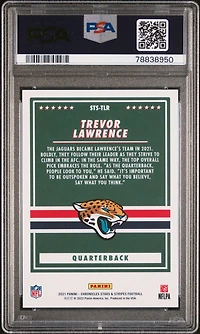 2021 Panini Chronicles Stars & Stripes Ststlr Trevor Lawrence PSA 10