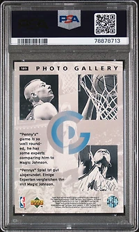 1995 Collector's Choice International German Ii 189 Anfernee Hardaway PSA 9