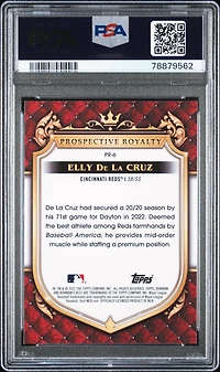 2022 Bowman's Best Prospective Royalty Pr6 Elly De La Cruz PSA 10