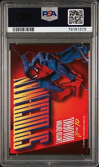 1994 Marvel Masterpieces Holofoil 8 Spider-man Silver PSA 10