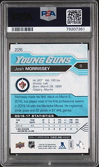 2016 Upper Deck 226 Josh Morrissey PSA 9