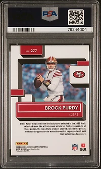 2022 Panini Donruss Optic 277 Brock Purdy PSA