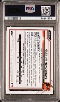 2021 Bowman Chrome Prospects Bcp49 Gunnar Henderson PSA 10