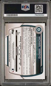 2023 Bowman Mega Box Chrome Prospect Autographs Ma Michael Arroyo PSA 10