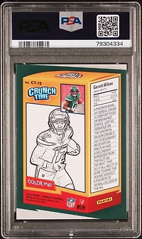 2022 Panini Donruss Crunch Time Ct15 Garrett Wilson PSA 9