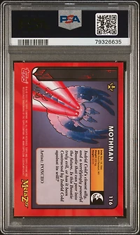 2022 Topps Chrome Metazoo Cryptid Nation Series 0 116 Mothman Gold Refractor PSA 9