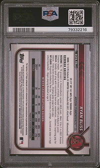 2022 Bowman Sapphire Edition Chrome Prospect Autographs Rb Ryan Bliss PSA 9