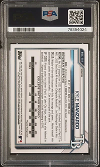 2021 Bowman Draft Bdc191 Kyle Manzardo Chrome-refractor PSA 9