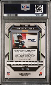 2022 Panini Prizm 318 Kenneth Walker Iii Pandora PSA 10