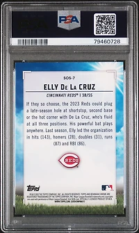 2023 Bowman Sights On September Sos7 Elly De La Cruz PSA 10