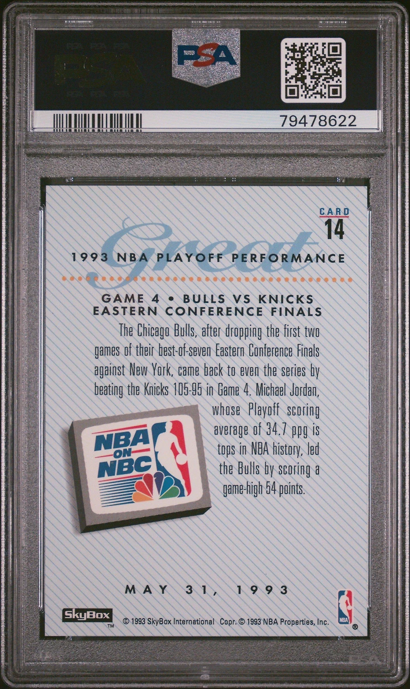 1993 Skybox Premium 14 Michael Jordan PSA 10