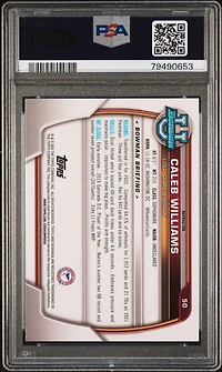 2022 Bowman University Chrome Prospects 50 Caleb Williams Refractor PSA 10
