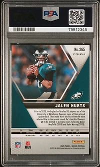 2020 Panini Mosaic 265 Jalen Hurts Green Mosaic PSA 10