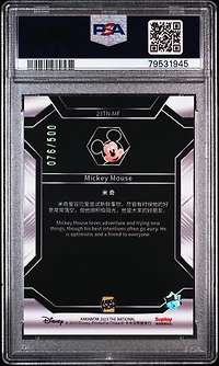 2023 Kakawow Phantom Disney100 The National Limited Card 23tnmf Mickey Mouse PSA 10