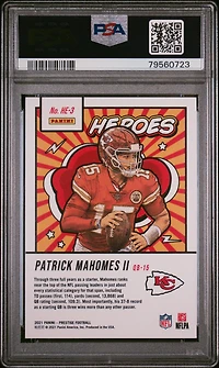 2021 Panini Prestige Heroes He-3 Patrick Mahomes Ii PSA