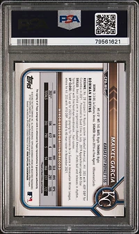 2022 Bowman Chrome Prospect Autographs Cpamg Maikel Garcia PSA 10