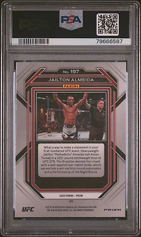 2023 Panini Prizm Ufc 197 Jailton Almeida Ice PSA 10