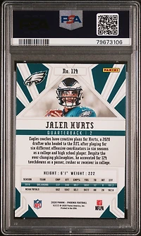 2020 Panini Phoenix 114 Jalen Hurts PSA 10