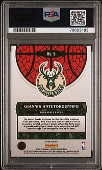 2020 Panini Mosaic Stained Glass 5 Giannis Antetokounmpo PSA 10