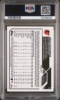 2023 Topps Chrome 1 Adley Rutschman Sp-gold Speckle Refractor PSA 9