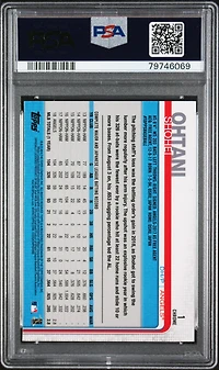 2019 Topps Chrome 1 Shohei Ohtani PSA 10